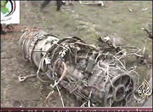 Engine wreckage