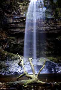 Peter Russell sent in this image of Henrhyd falls near Dan-y-Ogof