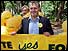 Yes campaigner holding banner 