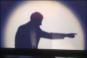 Jeremy Paxman's shadow