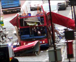 Bus in Tavistock Square