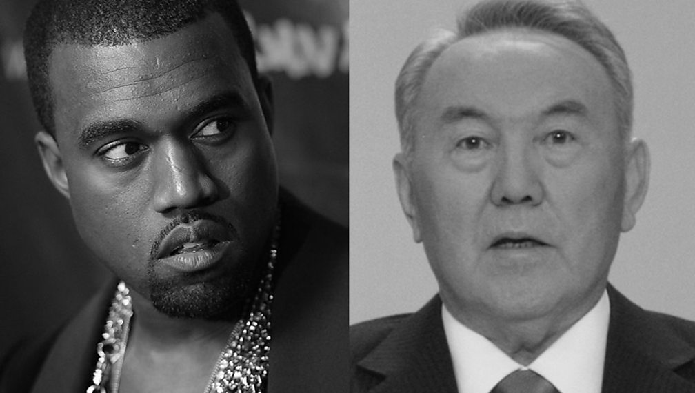 Kanye West and Nursultan Nazarbayev