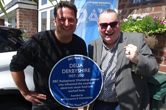 Chris Hawkins with Pete Chambers BEM Curator Coventry Music