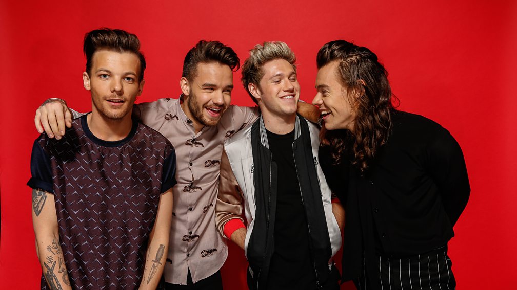 One Direction backstage at the BBC Music Awards 2015