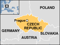 Map of Czech Republic
