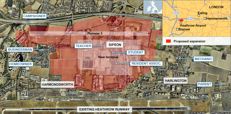Heathrow proposed expansion