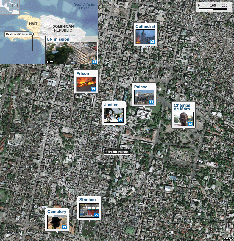 haiti map