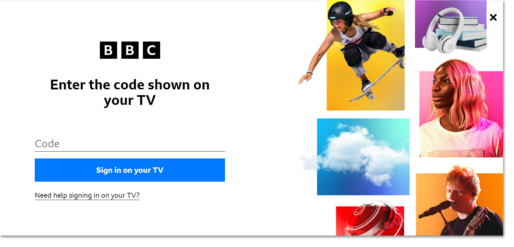 Image showing the screen on the website asking for the 6-digit code