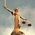 The Scales of Justice statue at the Old Bailey