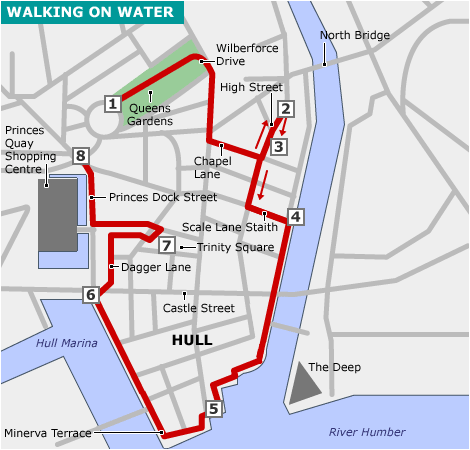 Map of the walk