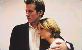 Actors Kate Kordel and James Rigby 
