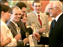 Václav Klaus při minulém jmenování nových soudců
