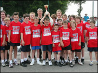 Children taking part in the Leeds Trinity North Yorkshire Youth Games