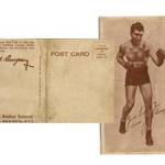 Postcard my Grandad brought back from Jack Dempsey's bar in New YOrk.