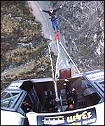 Winchy bungee jumping in NZ
