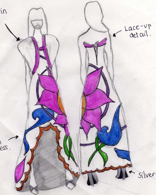 Mexican flower dress