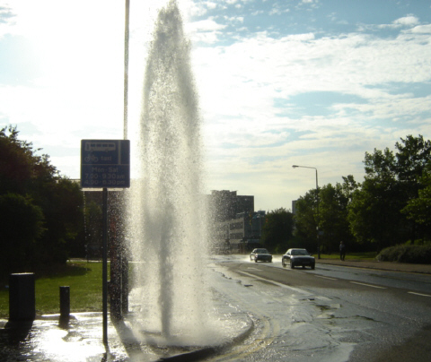 open hydrant in Glasgow