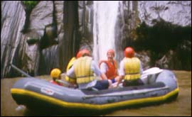 White water rafting 