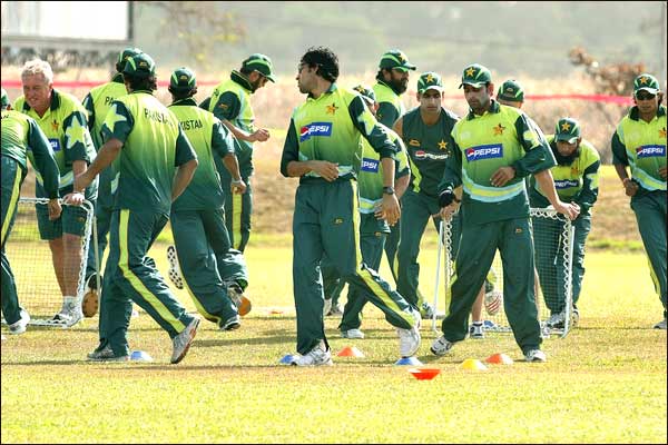 پاکستانی ٹیم کی پریکٹس