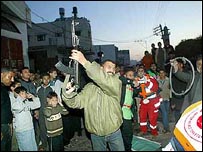 تظاهرکنندگان فلسطينی در غزه