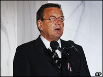 Německý kancléř Gerhard Schröder