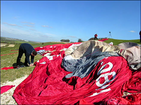 Hackpen Hill gets a red make-over for Comic Relief