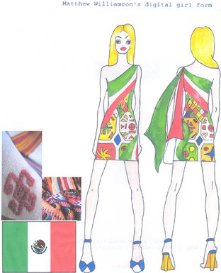 Off the shoulder Mayan Print