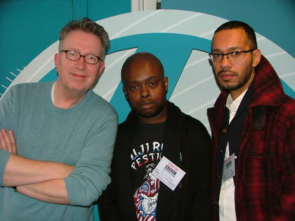 Tom with Daniel and Paul from The Mighty Jeddo