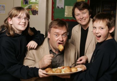 Emma Fraser and Hamish Stoddart from Stratherrick with Frieda Morrison and Jeff Zycinski