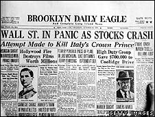 Tít báo Hoa Kỳ ngày 24/10/1929