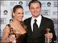 دی کاپريو و هيلاری سوانک