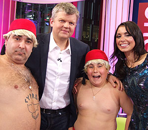 Adrian and Christine with Stavros Flatley