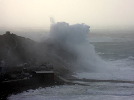 Waves crashing at Sennen by Tim Stevens