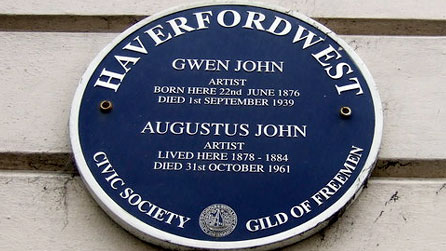 Blue plaque on Victoria Place. Photo: ceridwen on geograph.co.uk