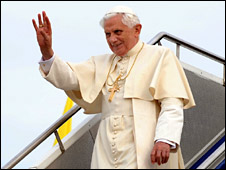 The Pope arrives in Australia