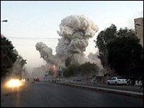  فلسطین ہوٹل کے قریب دھماکا