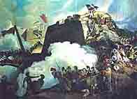 Painting showing one of the regiments commanded by Wellesley at the storming of Srirangapatna