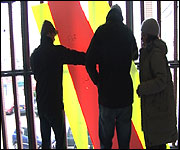 Fixing the art to the window
