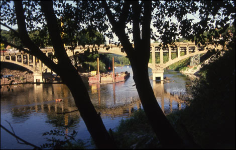 The last days of the Free Bridge - Photo courtesy of Ron Miles