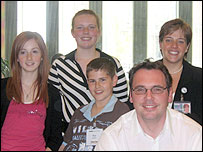 Stuart George, Jodie Looker, Megan, Laura and Paul