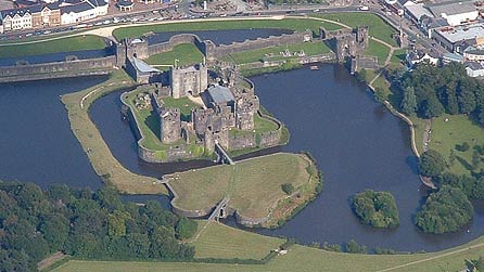 Caerphilly Castle. Photograph by Sam Pritchard.