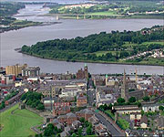 Aerial picture of Derry