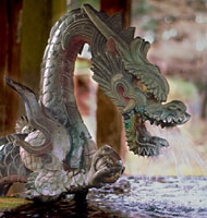 Dragon on a fountain