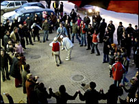 Qytetarët e Prishtinës festojnë 