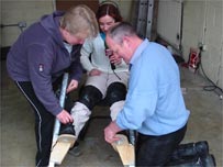 Jane gets her stilts on!