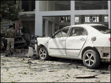 المطعم بعد الانفجار