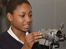 School-girl camera operator