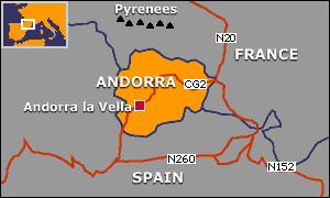 Map of Andorra
