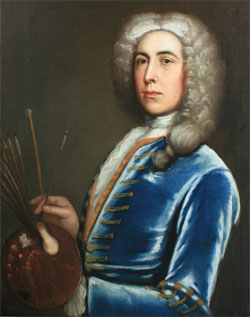 Edward Owen, self portrait, 1732