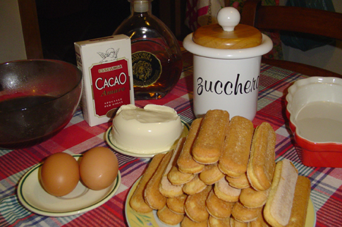 Tiramisu ingredients